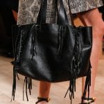 Valentino Black Fringed Tote Bag - Runway Spring 2014