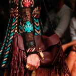 Valentino Burgundy Fringed Shoulder Bag - Runway Spring 2014