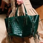 Valentino Green Crocodile Tote Bag - Runway Spring 2014