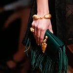 Valentino Green Fringed Flap Small Bag - Runway Spring 2014