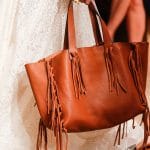 Valentino Tan Fringed Tote Bag - Runway Spring 2014