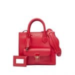 Balenciaga Cherry Red Mini Padlock All Afternoon Messenger Bag
