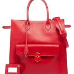 Balenciaga Red Padlock Tote Bag