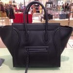 Celine Black Pebbled Leather Phantom Bag - Cruise 2014