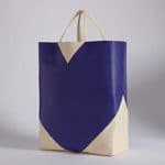 Celine Navy/Beige Coeur Cabas Bag