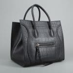 Celine Croc Embossed Phantom Tote Bag - Bella Bag