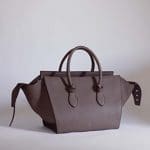 Celine Dark Khaki Tie Tote Bag