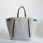 Celine Grey Canvas Cabas Phantom Bag