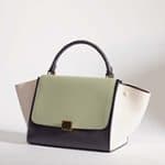 Celine Light Green Tricolor Trapeze Bag