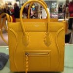 Celine Saffron Yellow Grained Leather Phantom Bag - Cruise 2014