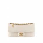 Chanel Beige Herringbone Flap Bag - Cruise 2014