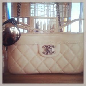 Chanel Beige Quilted Case Bag - Cruise 2014
