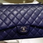Chanel Blue Classic Flap Jumbo Bag - Cruise 2014