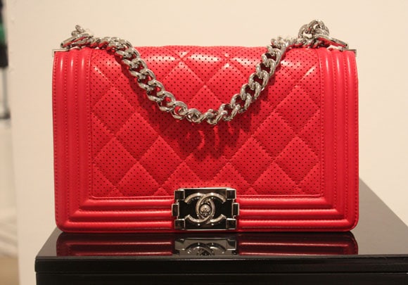 Chanel Spring Summer 2014 Red Chain Phone Holder · INTO