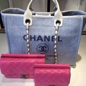 Chanel Deauville Canvas Tote and Chanel Crossing Time bag - Cruise 2014