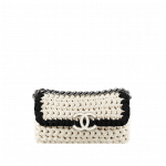 Chanel Fancy Crochet Beige Flap Bag - Cruise 2014