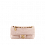 Chanel Mini Pink Herringbone Flap Bag - Cruise 2014