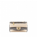 Chanel Navy Coco Sailor Jersey Flap Bag - Cruise 2014