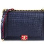 Chanel Navy Cube Boy Jumbo Flap Bag