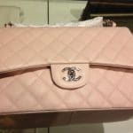 Chanel Pink Classic Flap Jumbo Bag - Cruise 2014