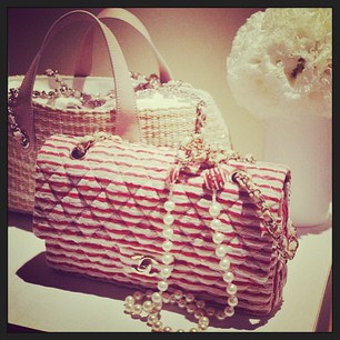 Chanel Quilted Red White Flap Bag - Cruise 2014 collection