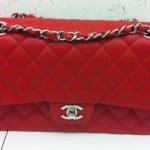 Chanel Red Classic Flap Medium Bag - Cruise 2014