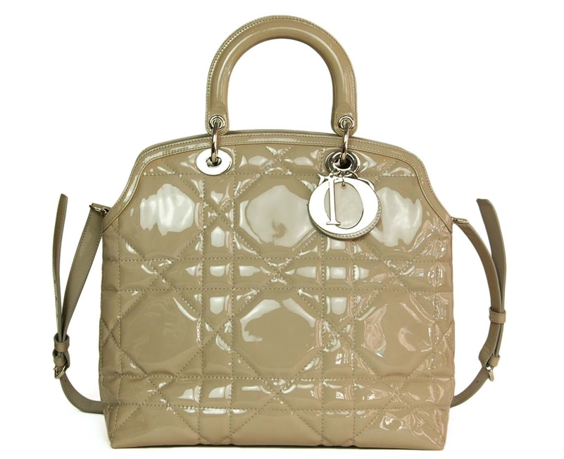 Dior Granville Patent Beige Tote Bag - A Second Chance Resale