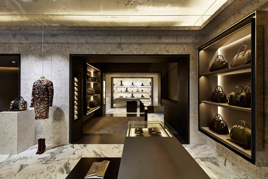 A general view at the Givenchy store on Avenue Montaigne on