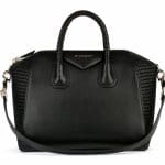 Givenchy Black Smooth/Woven Antigona Medium Bag - Spring Summer 2014 Collection