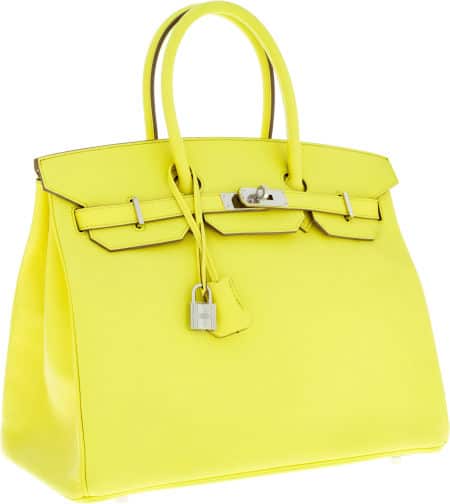 Hermes 35cm Soufre Epsom Leather Birkin Bag
