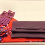 Hermes Aubergine Pliplat Envelope Clutch Bag - Spring Summer 2014