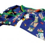 Hermes Blue Printed Scarf - Spring Summer 2014