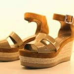 Hermes Tan Wedge Sandals - Spring Summer 2014