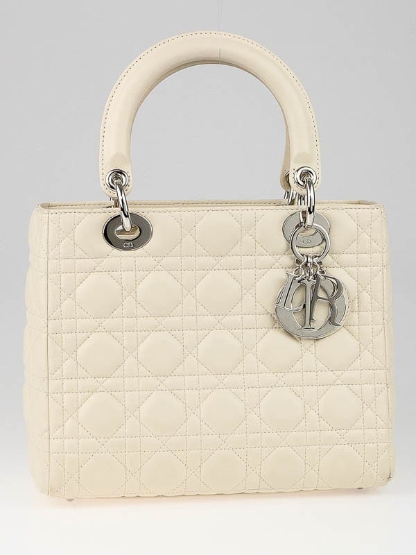 Lady Dior White Bag - Yoogis Closet