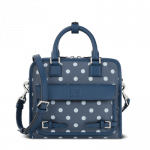 Loewe Ocean/Navy Blue Cruz with Dots Small Bag