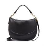 Mulberry Black Spongy Pebbled Effie Satchel Bag