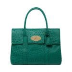 Mulberry Emerald Ostrich Bayswater Bag