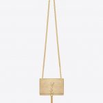 Saint Laurent Gold Metallic Classic Small Monogramme Saint Laurent Tassel Satchel Bag