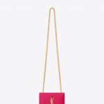 Saint Laurent Pink Patent Classic Monogramme Saint Laurent Satchel Bag