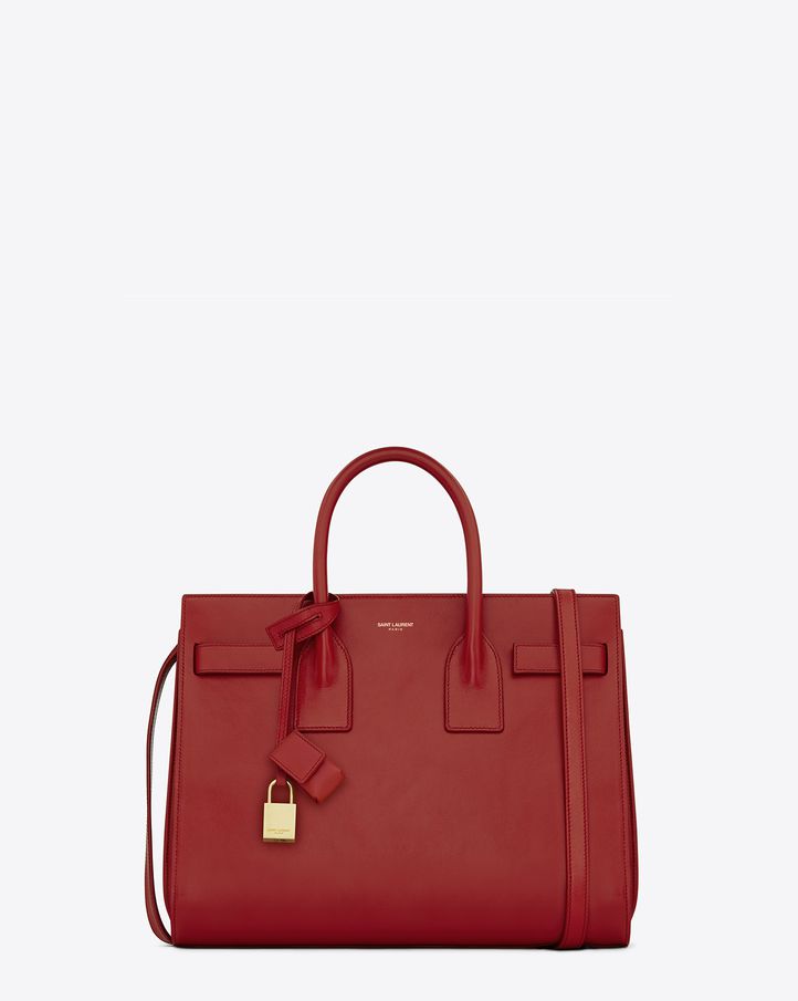 Red Saint Laurent Small Sac De Jour Bag – Designer Revival