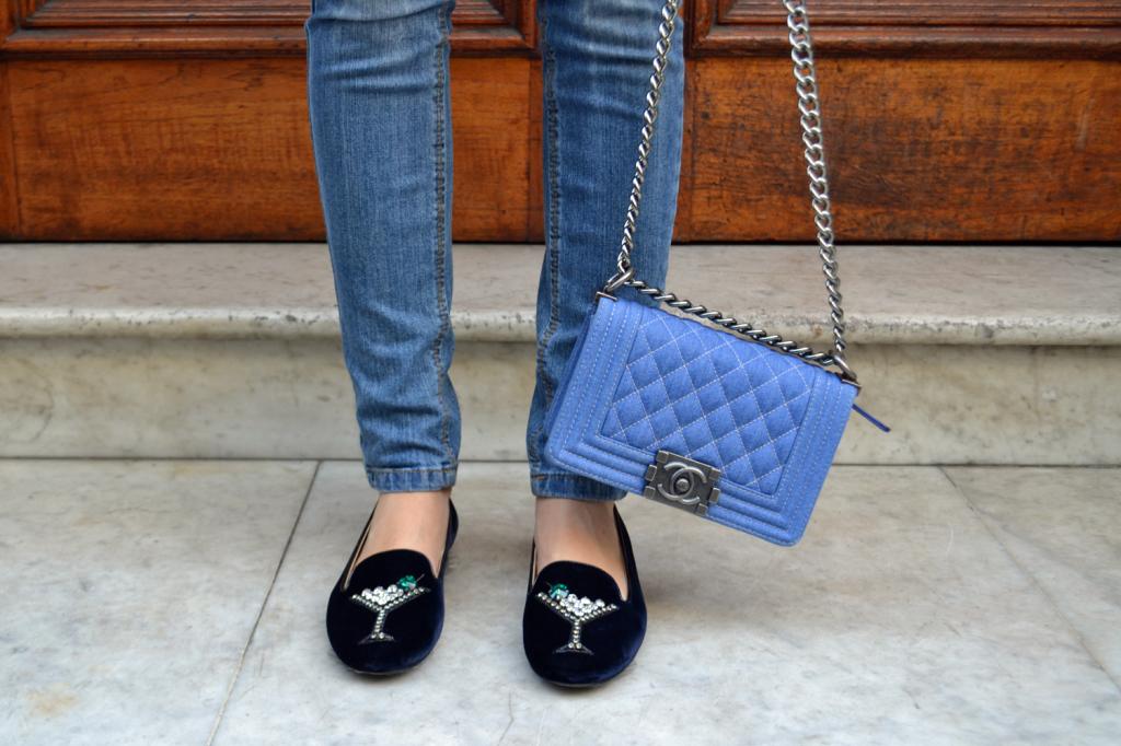 Serendipity 2307 with Chanel Denim Quilted Boy Bag