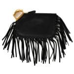 Valentino Black Vitello Gryphon Finger Clutch Bag