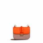 Valentino Orange Rockstud Small Flap Bag