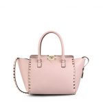 Valentino Pink Rockstud Double Handle Small Bag