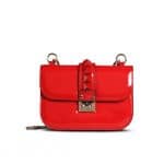 Valentino Red Patent Rockstud Flap Small Bag