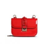 Valentino Red Patent Rockstud Flap Small Bag