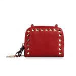 Valentino Red Platinum Stud Rockstud Shoulder Bag