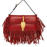 Valentino Scarlet Vitello Gryphon Flap Bag