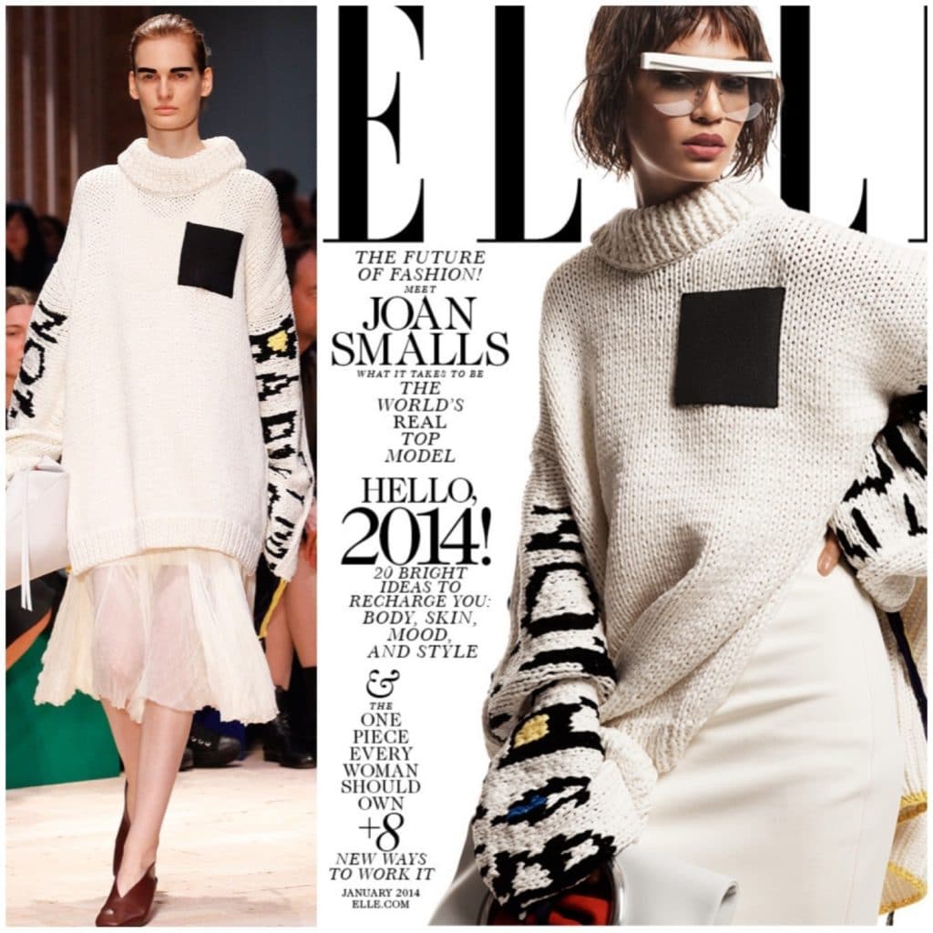 Joan Smalls in Celine Spring 2014 Runway