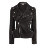 Alexander Mcqueen Leather Jacket with Hip Zippers - Front